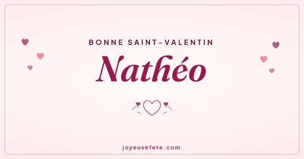 Image « Bonne Saint-Valentin Nathéo » au format large