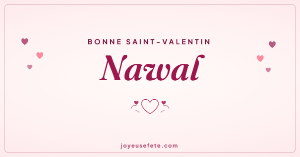 Image « Bonne Saint-Valentin Nawal » au format large