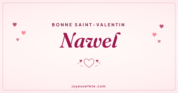 Image « Bonne Saint-Valentin Nawel » au format large
