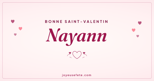 Image « Bonne Saint-Valentin Nayann » au format large