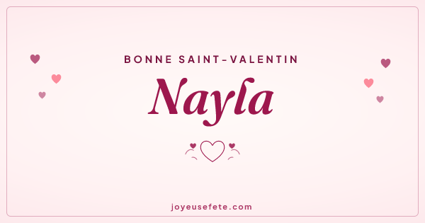 Image « Bonne Saint-Valentin Nayla » au format large