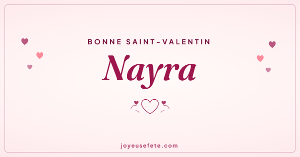 Image « Bonne Saint-Valentin Nayra » au format large