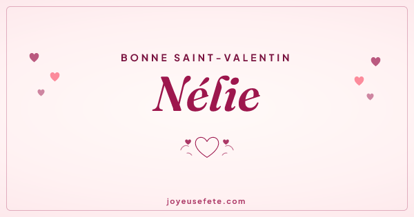 Image « Bonne Saint-Valentin Nélie » au format large