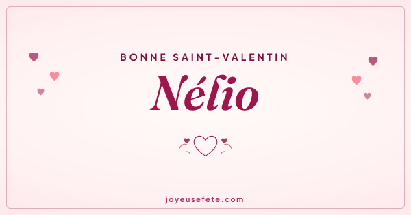 Image « Bonne Saint-Valentin Nélio » au format large