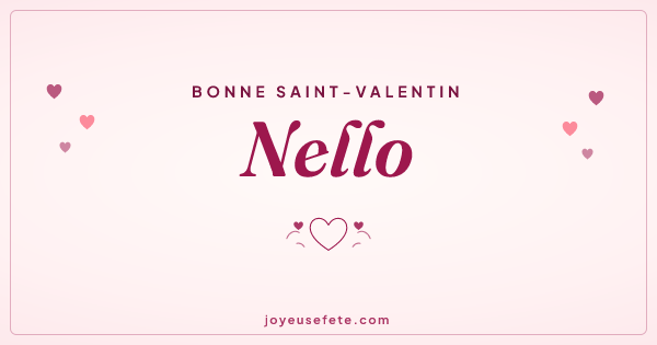 Image « Bonne Saint-Valentin Nello » au format large