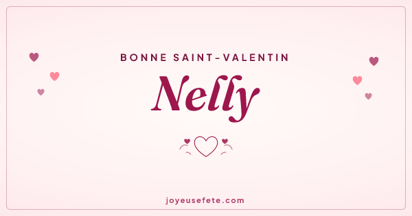Image « Bonne Saint-Valentin Nelly » au format large