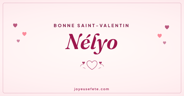 Image « Bonne Saint-Valentin Nélyo » au format large