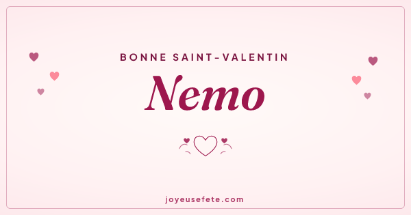 Image « Bonne Saint-Valentin Nemo » au format large