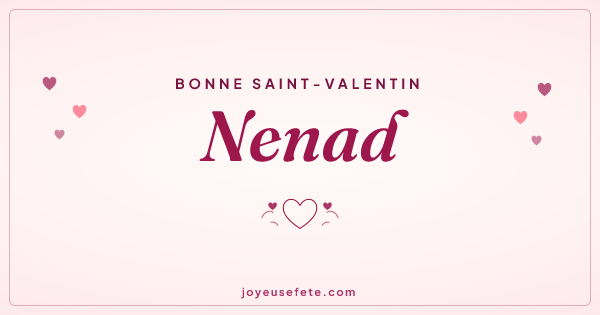 Image « Bonne Saint-Valentin Nenad » au format large