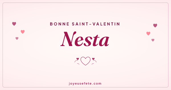 Image « Bonne Saint-Valentin Nesta » au format large