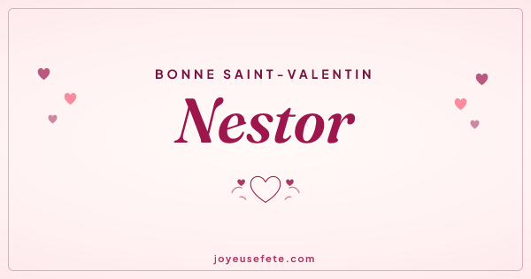 Image « Bonne Saint-Valentin Nestor » au format large