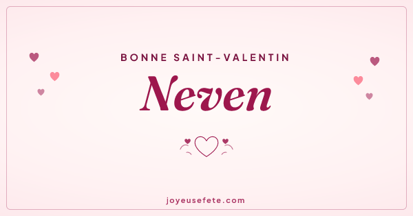 Image « Bonne Saint-Valentin Neven » au format large