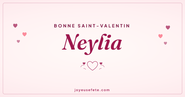 Image « Bonne Saint-Valentin Neylia » au format large