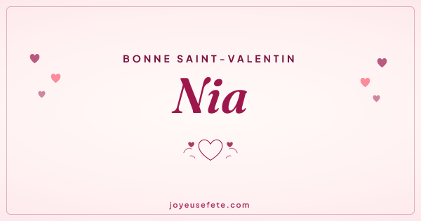 Image « Bonne Saint-Valentin Nia » au format large