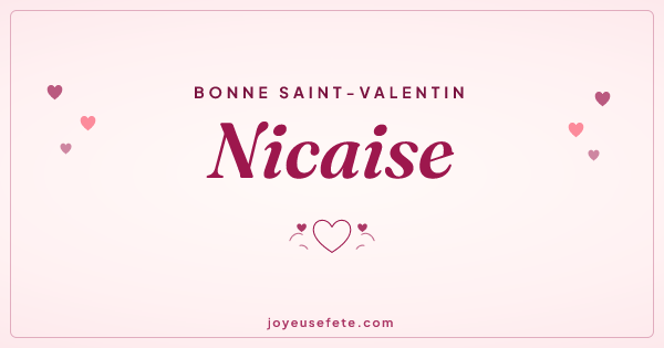 Image « Bonne Saint-Valentin Nicaise » au format large