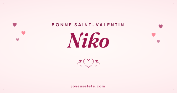 Image « Bonne Saint-Valentin Niko » au format large