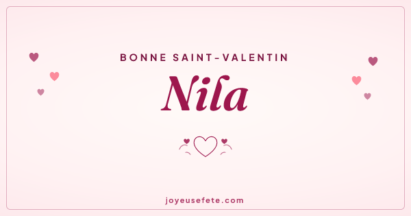 Image « Bonne Saint-Valentin Nila » au format large