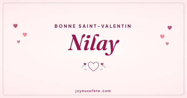 Image « Bonne Saint-Valentin Nilay » au format large