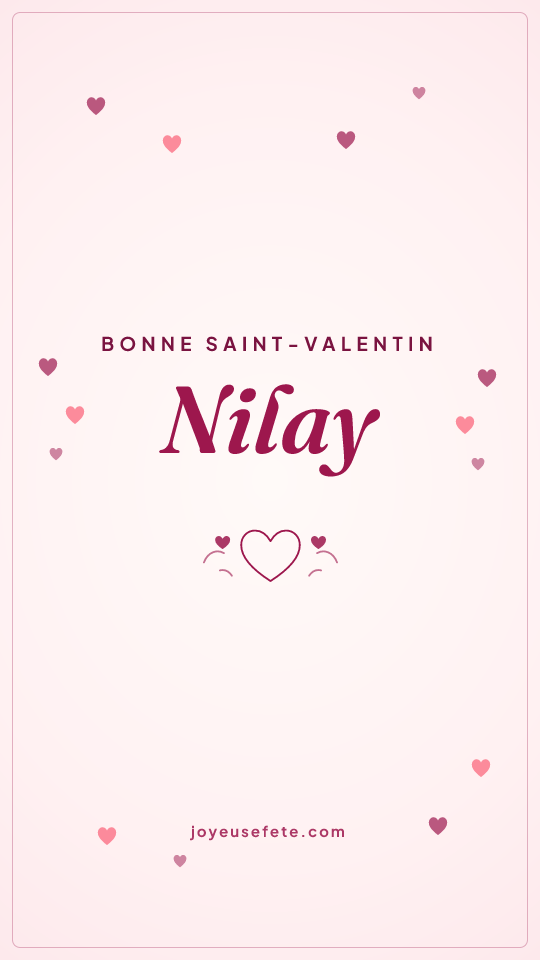 Image « Bonne Saint-Valentin Nilay » au format story