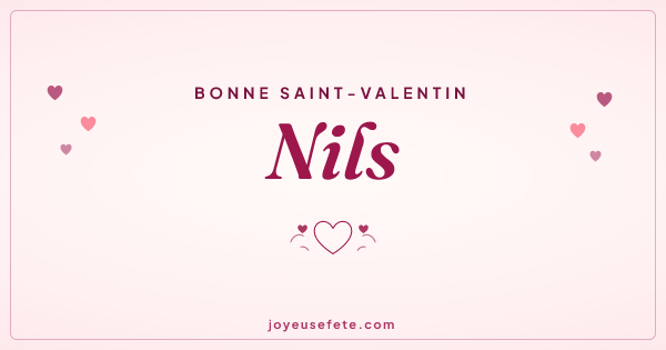 Image « Bonne Saint-Valentin Nils » au format large