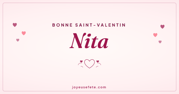 Image « Bonne Saint-Valentin Nita » au format large