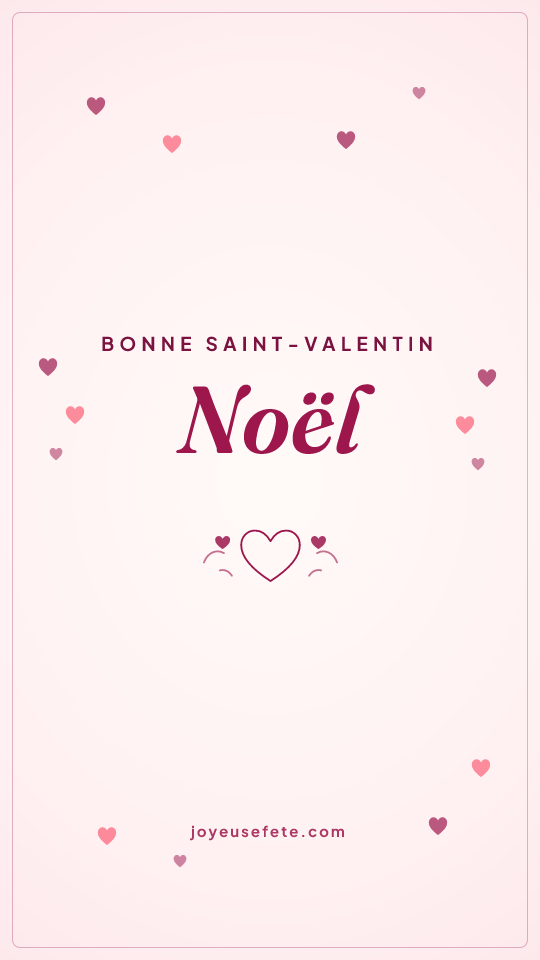 Image « Bonne Saint-Valentin Noël » au format story