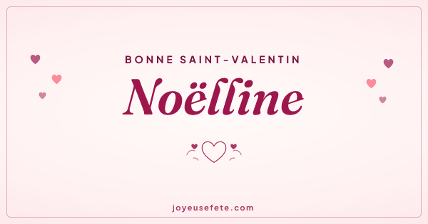 Image « Bonne Saint-Valentin Noëlline » au format large