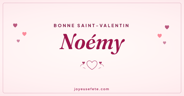 Image « Bonne Saint-Valentin Noémy » au format large