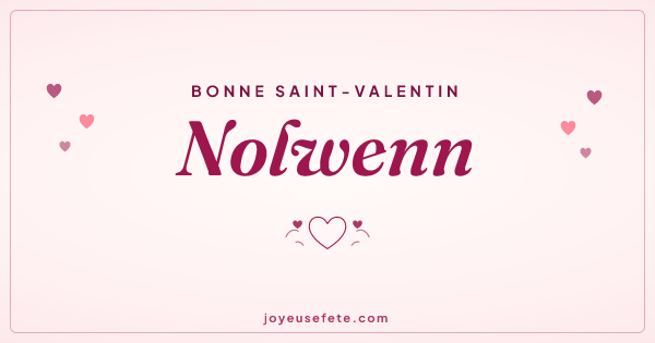 Image « Bonne Saint-Valentin Nolwenn » au format large