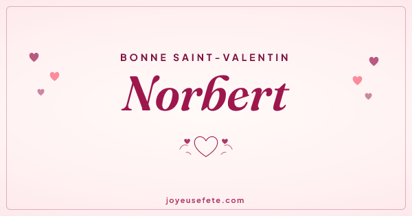 Image « Bonne Saint-Valentin Norbert » au format large