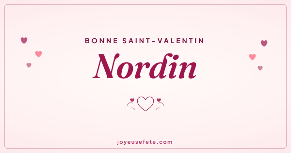 Image « Bonne Saint-Valentin Nordin » au format large