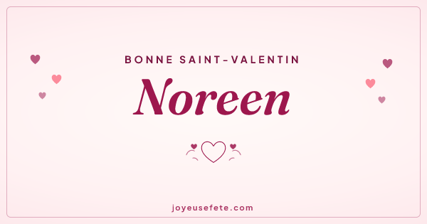 Image « Bonne Saint-Valentin Noreen » au format large