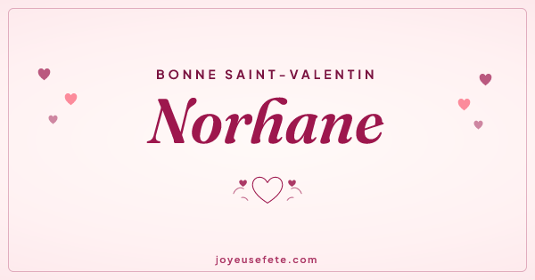 Image « Bonne Saint-Valentin Norhane » au format large