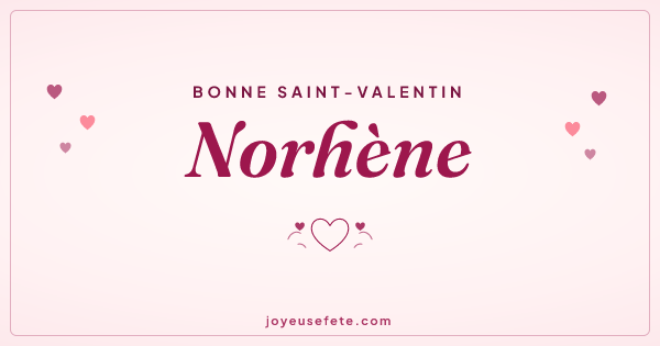Image « Bonne Saint-Valentin Norhène » au format large