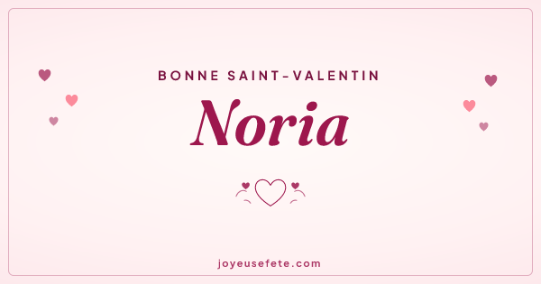 Image « Bonne Saint-Valentin Noria » au format large