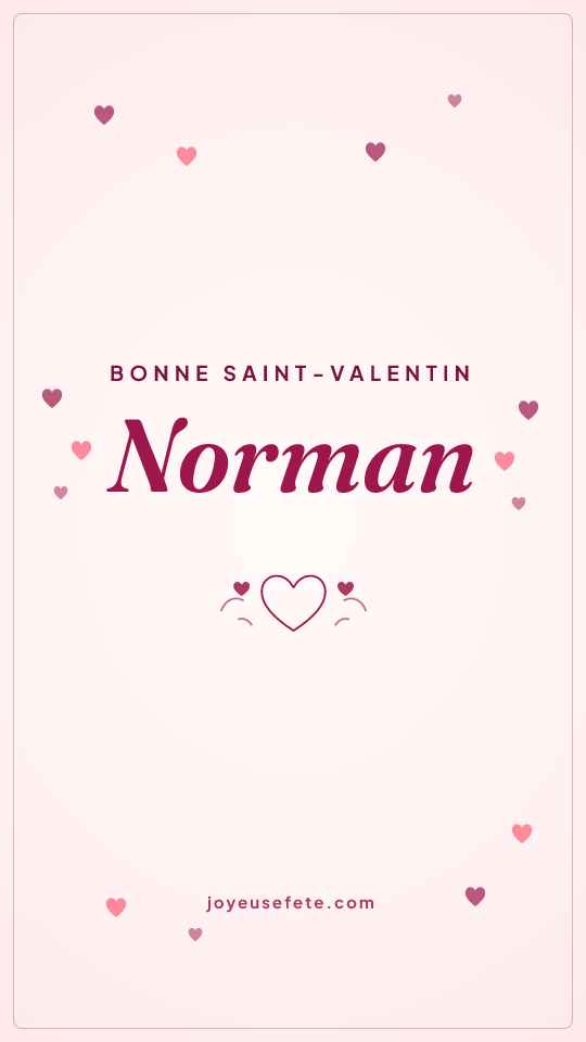 Image « Bonne Saint-Valentin Norman » au format story