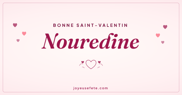 Image « Bonne Saint-Valentin Nouredine » au format large