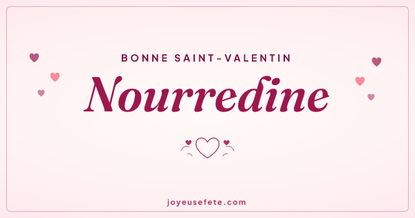 Image « Bonne Saint-Valentin Nourredine » au format large