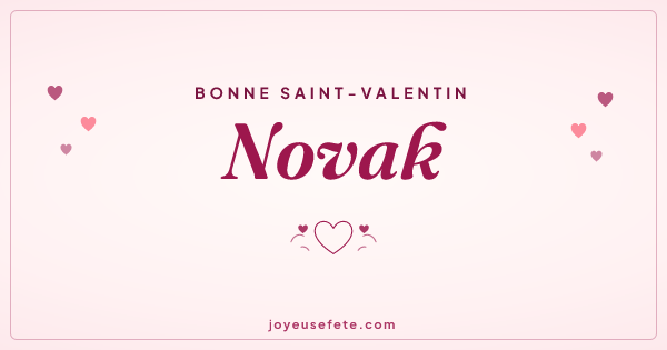 Image « Bonne Saint-Valentin Novak » au format large