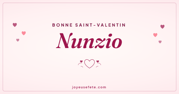 Image « Bonne Saint-Valentin Nunzio » au format large
