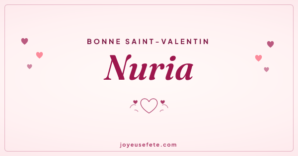 Image « Bonne Saint-Valentin Nuria » au format large