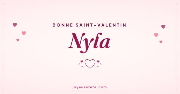 Image « Bonne Saint-Valentin Nyla » au format large