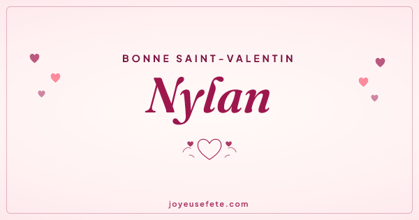 Image « Bonne Saint-Valentin Nylan » au format large