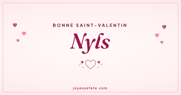 Image « Bonne Saint-Valentin Nyls » au format large