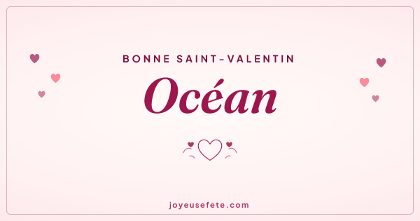 Image « Bonne Saint-Valentin Océan » au format large