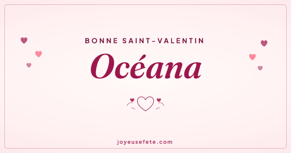 Image « Bonne Saint-Valentin Océana » au format large