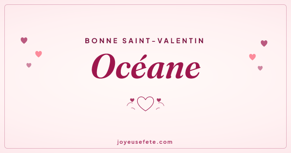 Image « Bonne Saint-Valentin Océane » au format large