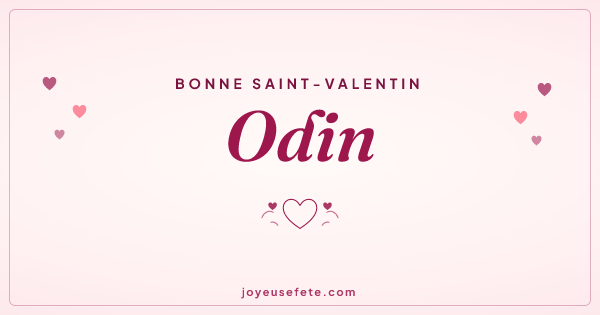Image « Bonne Saint-Valentin Odin » au format large
