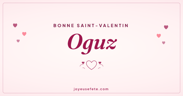 Image « Bonne Saint-Valentin Oguz » au format large
