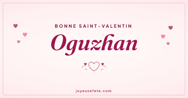 Image « Bonne Saint-Valentin Oguzhan » au format large
